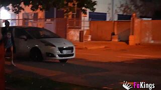 Valen Pink intensely fucks fans in street sex