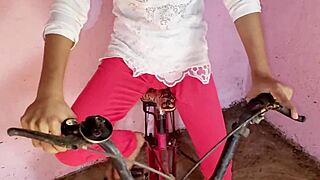 village girl banged while cycling, friends catch us in action