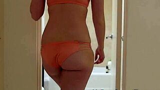 Blonde Babysitter Sucks And Gives Handjob In Shower To Young Teen