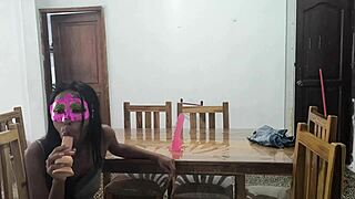 Hot Mexicans Masturbate Pussies On Table In Neighborhood