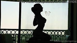 Big Titty Goth Egg Silhouette Dildo Riding Shaved Pussy