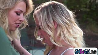 Blonde Wife Cheats With Hot Poolgirl And Facesitting