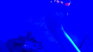 Blacklight Fetish Featuring Footjob With Toes And Feet