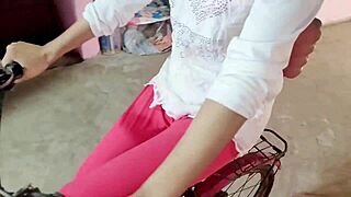 village girl banged while cycling, friends catch us in action