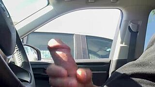 Daring public flashing in risky outdoor spots