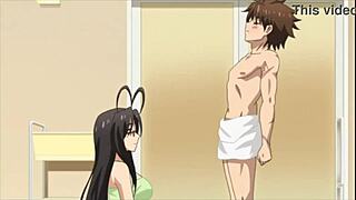 Chisato Hasegawa with big tits kissing in Spanish subtitles