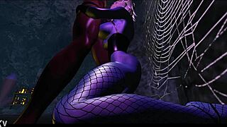 the man eater in this anime hentai cartoon devours her prey with intense passion