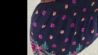 Caught this chubby teacher on the street, skirt and thong flashing big natural tits.