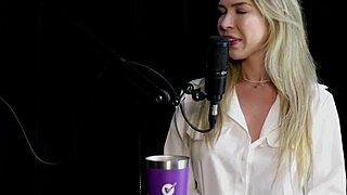 milena moreau in sheer red lingerie explores solo squirting with vibrator