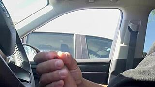 Daring public flashing in risky outdoor spots