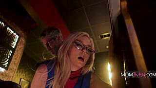 Blonde boss barbie breach has kinky fun with mike mancini