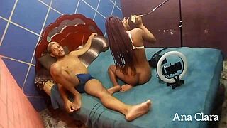 Leo Ogro and friends give double blowjob to chubby guy