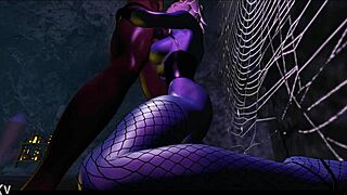 the man eater in this anime hentai cartoon devours her prey with intense passion