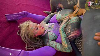 watch this alternative slut get her ass filled with big cock