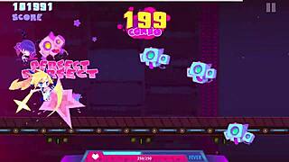 playing muse dash with glimmer geat inori on hard