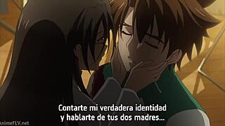 Chisato Hasegawa with big tits kissing in Spanish subtitles
