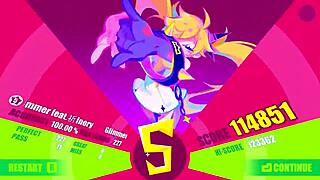 playing muse dash with glimmer geat inori on hard