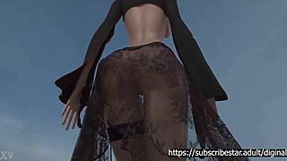 scarlet slides her big cock deep into anna's sexy ass for some anal fun