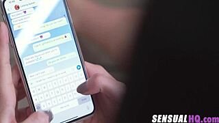 Tasting her cheating cunt with scissoring and fingering