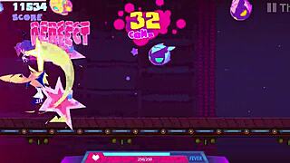 playing muse dash with glimmer geat inori on hard