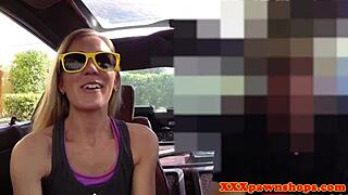 i'm spying on this amateur pawnee getting her pussy drilled on the desk