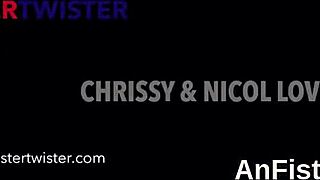 nasty lesbian stunners fist fucking tight twats and anals with ass licking