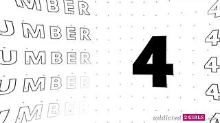 strapons filling juicy pussies in hot lesbian action! 😈