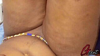 amazing nigerian cleans swollen pussy drilled by ghanian bbc?