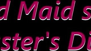 sexy naked maid serves master's big dick eagerly