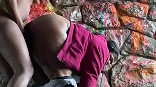 Sexy BBW Remi gets creampied by monster cock in outdoor tunnel 😍