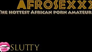 Extreme Ebony Throat Fuck With Gagging