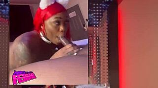 Ebony Deepthroats Cock, Licks Balls, Cum In Mouth