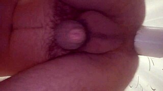 Watch as I hammer a bottle deep inside my tight asshole for intense anal fisting