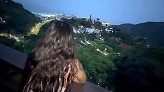 Skinny Stepdaughter Fucks Stepfather On Balcony Outdoors Uncaring