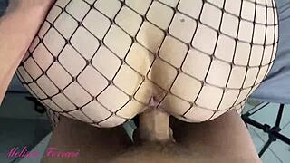 little brazilian babe gets her skinny body licked and tattooed before muff diving