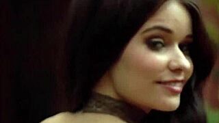 Hot slim babe Salena Storm enjoys posing in nature