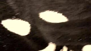 the wife with natural tits likes to play with her pussy like a slut