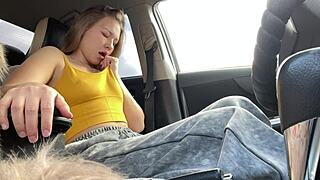 Public Squirt In The Car