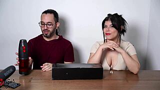 the vegas reviews the sohimi dark night male masturbation toy in a pov session with costumes.