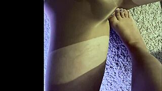 Why don't you wear my wet pantyhose while I tease your cock with my feet?