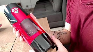 the vegas reviews the sohimi dark night male masturbation toy in a pov session with costumes.