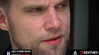 Hot Brunette Lana Roy Bent Over for Double Penetration