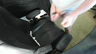 Ginger Teen Masturbates To Huge Cum Explosion On Chair