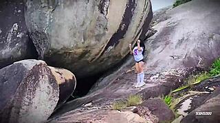 i-i mean, this adorable girl is doing deep blowjob and pussy play in public pov