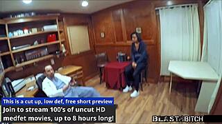 Student Jackie Banes caught and blasted hard.