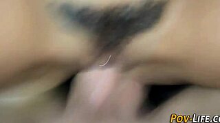 pov latina swallows load from monster cock