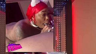 Ebony Deepthroats Cock, Licks Balls, Cum In Mouth