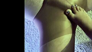 Why don't you wear my wet pantyhose while I tease your cock with my feet?