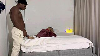 Slut seduces with huge anal dildo and flogger spanks