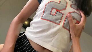 She deserves my cum on her shaved tits